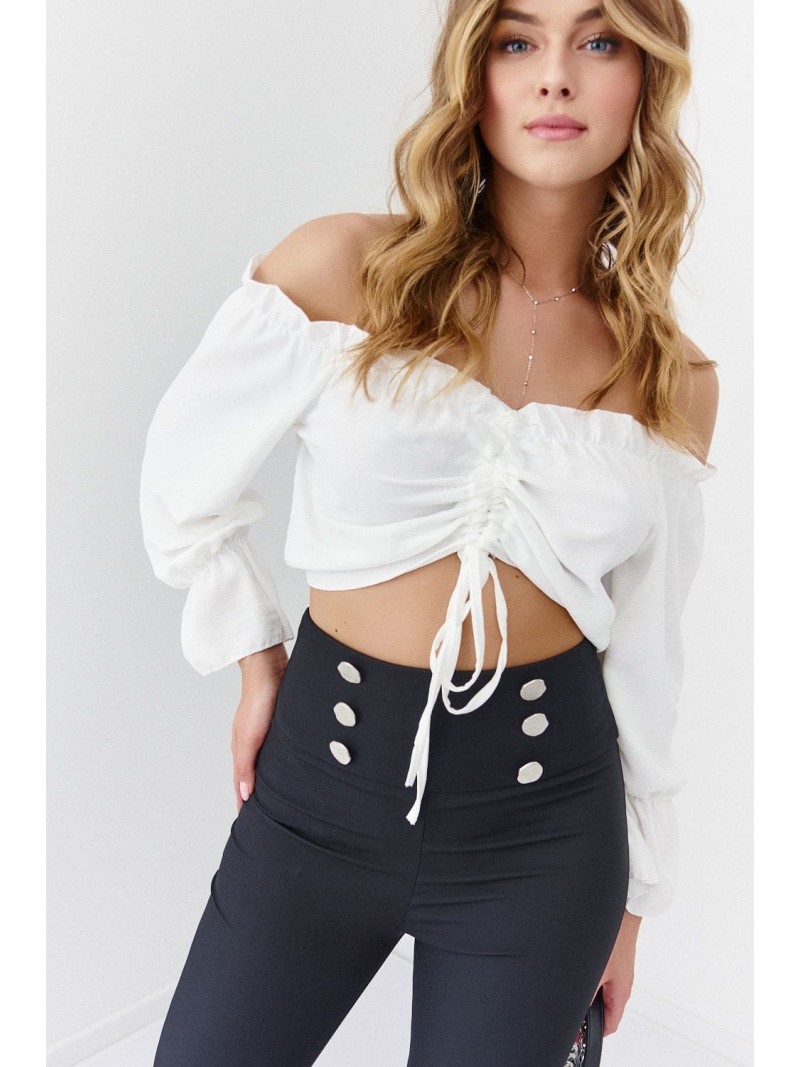 Summer Spanish blouse with ruffles ekri 80290 - Online store - Boutique